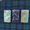 Magnetic Needle Travel Tin | Magnetic Needle Case - Green Cat