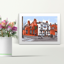 The Railway Irlam - A4 Print - Mounted