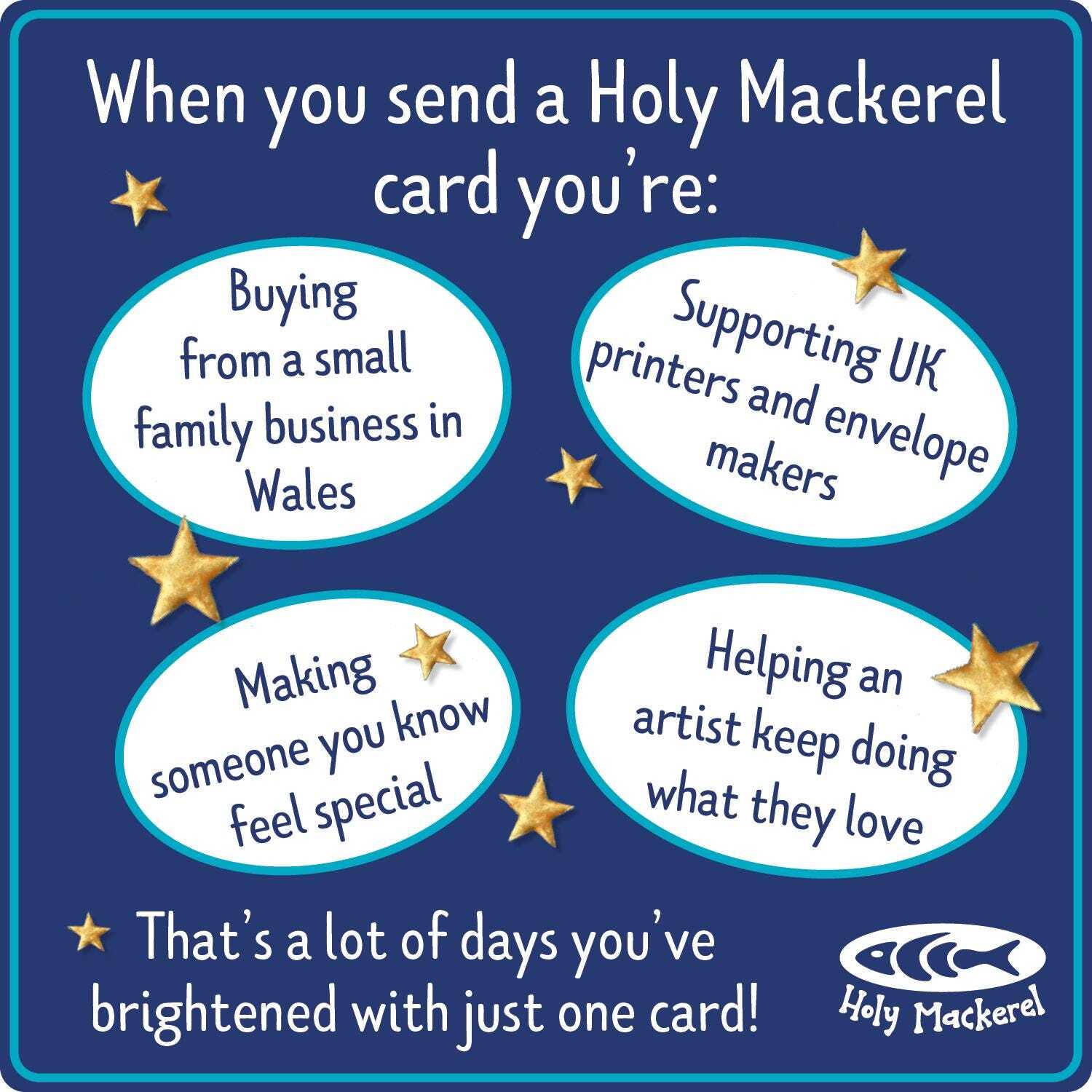60th Brthday Card for Her - Desgned by Erca Sturla for Holy Mackerel
