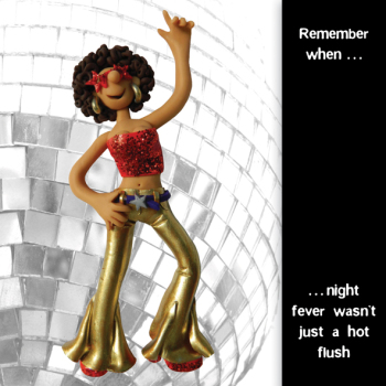 Hot Flush Humorous Music Themed Greetings Card by Erica Sturla