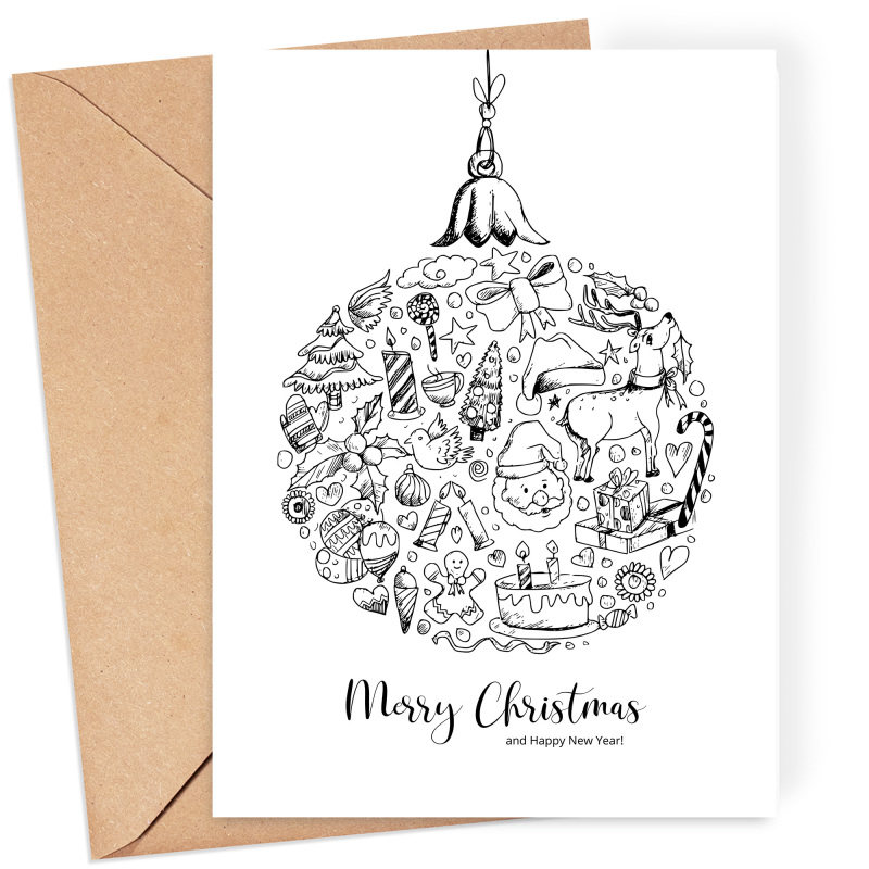 Corporate Christmas Cards Branded | Corporate | Company | Christmas Cards for Clients  Staff, Co-Workers, Teams & Clubs Christmas Cards - A6 - 4.1" x 5.8"