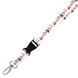 Double Breakaway Lanyard - Christmas Cats