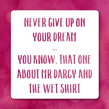 Holy Mackerel never give up funny greetings card - from the Frankly My Dear humour and celebrations range - 15cm square and blank inside for your message - made in the UK