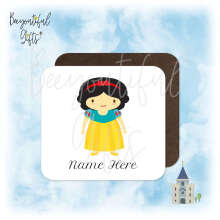 Personalised Children's Coaster - Cartoon Fairy Tale Princess