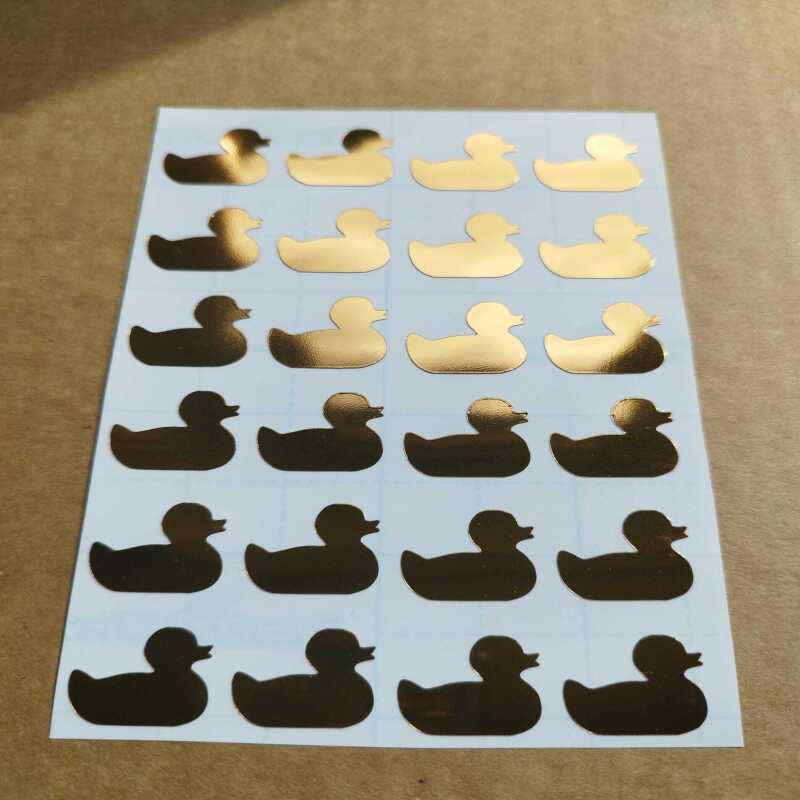 Rubber Duck Golden Stickers - 2