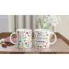 Custom Colour Dot Happy Birthday Mug - Ceramic White