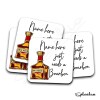 Bourbon Coaster, Personalised, Drinks Mat, Personalised Drink Coaster Whisky, Whiskey Fathers Day gift, Christmas Coaster - Single Coaster