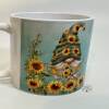 Sunflower/Bee Gnome mugs - mint green
