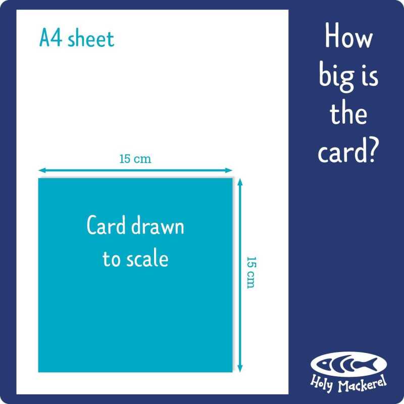 60th birthday card for him - designed by Erica Sturla - 15cm square and blank inside, made in the UK
