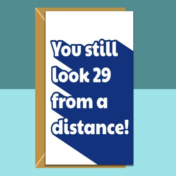 Funny 30th Birthday Card - Personalised inside if required - For Him or For Her - Perfect greetings card for someone turning 30 years old