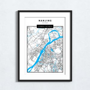 Map Print - Nanjing - China
