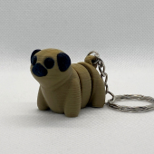 Baby Pug Keyring