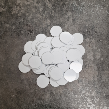 Sublimation aluminium blank 25mm discs pack of 100