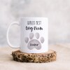 Worlds Best Dog Mum Mug, Best Dog Dad Mug, Personalised Dog Mum, Dog Paw Mug, Custom Mug, Gifts For Dog Mum, Dog - GREY - 1