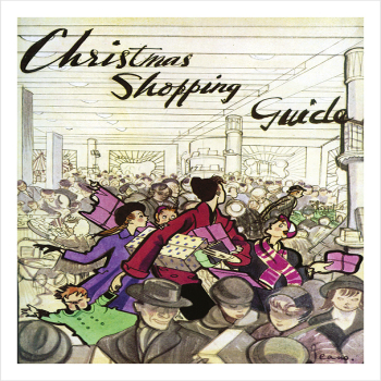 Tatler Christmas Shopping Guide - a 17.5 x 12.5cm Christmas Card from Holy Mackerel's Alternative Image Range of Festive Designs.