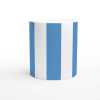 Seaside Blue And White Deckchair Mug
