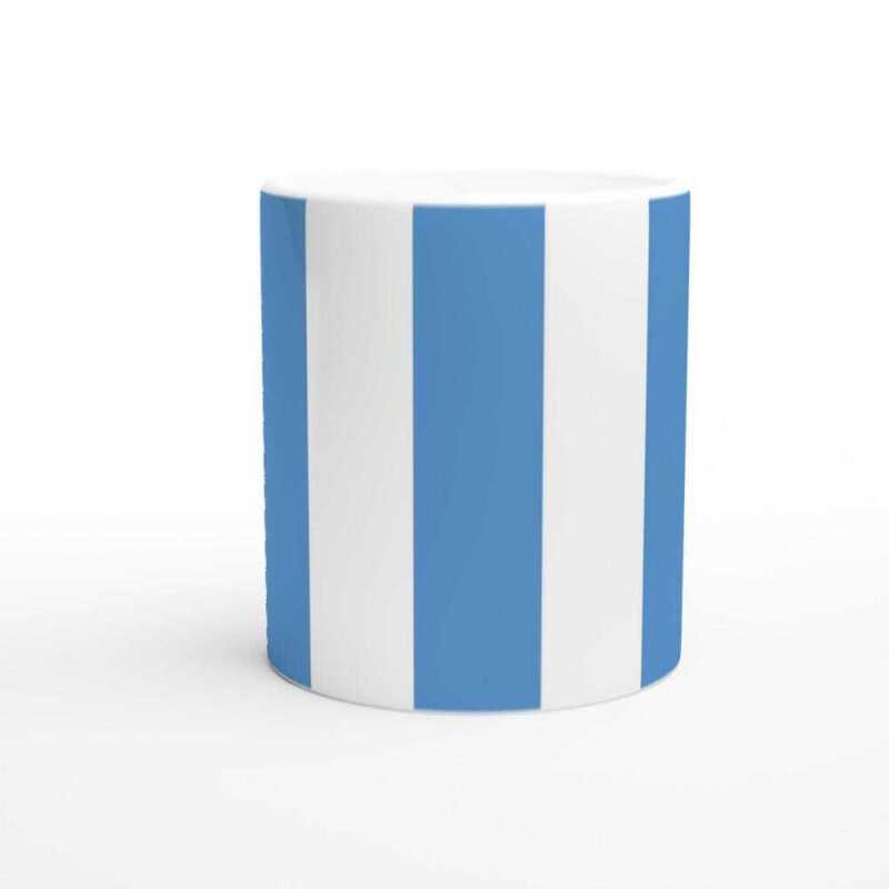 Seaside Blue And White Deckchair Mug