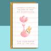 Your New Baby Granddaughter Congratulations Card - Personalised - Perfect for new grandma, granddad, grandparents. - Blank inside - Regular - Matte