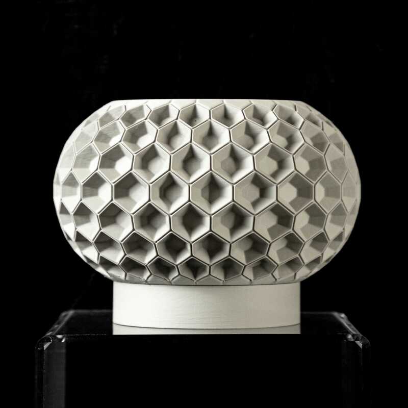 Hexa Planter Pot 02 - Matte Dark Green