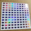 Purple Holographic Star Stickers