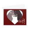 I Wolf You Valentine's Day Card - Red - A5 Landscape - 1 Card