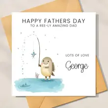 Father's Day Card - A Ree-ly Amazing Dad - Standard Smooth Card