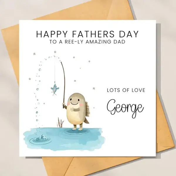 Father's Day Card - A Ree-ly Amazing Dad - Standard Smooth Card