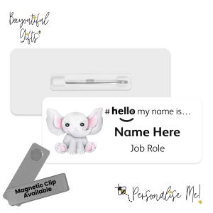 #hello my name is... Name Badge - Watercolour Tropical Animal