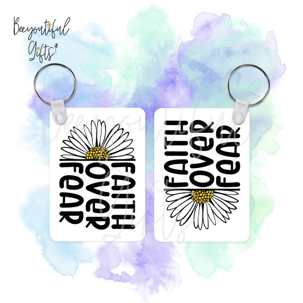 Religious Key Ring - Faith Over Fear