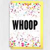 Congratulations, well done, new job, graduation card, colourful confetti-style, Congrats, Go you, Whoop (Size A6/A5/A4/Square 6x6") - A6: Single card - Congrats