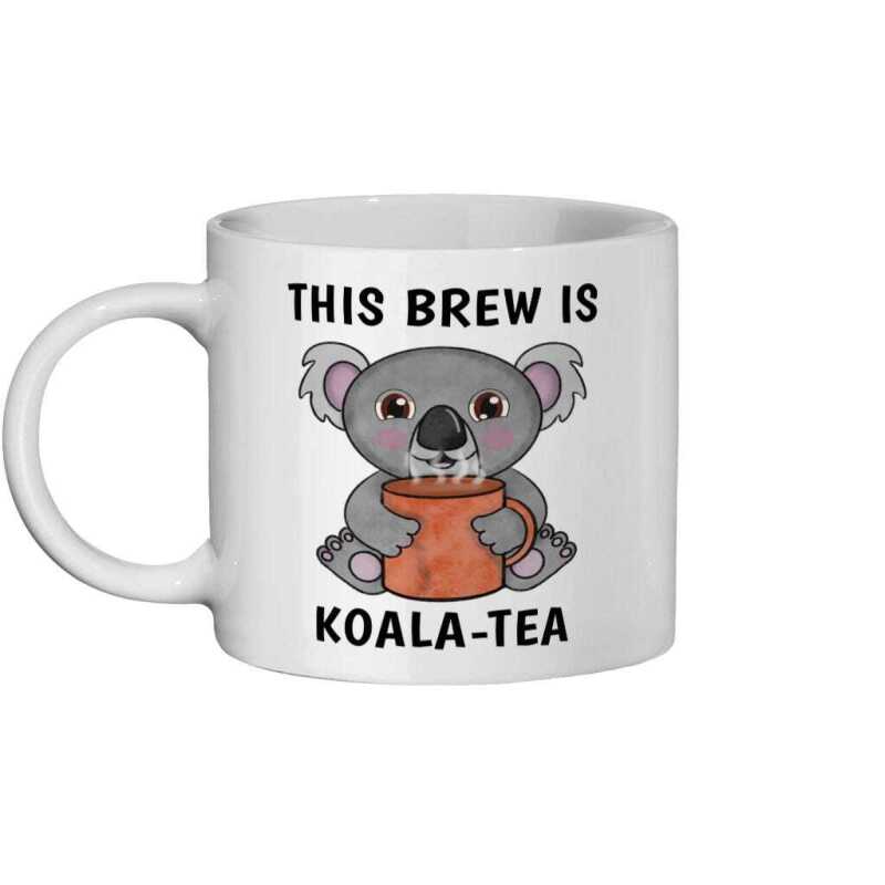 Funny Koala Tea Mug: Novelty Pun Gift