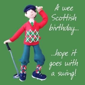 Scottish golf birthday - male