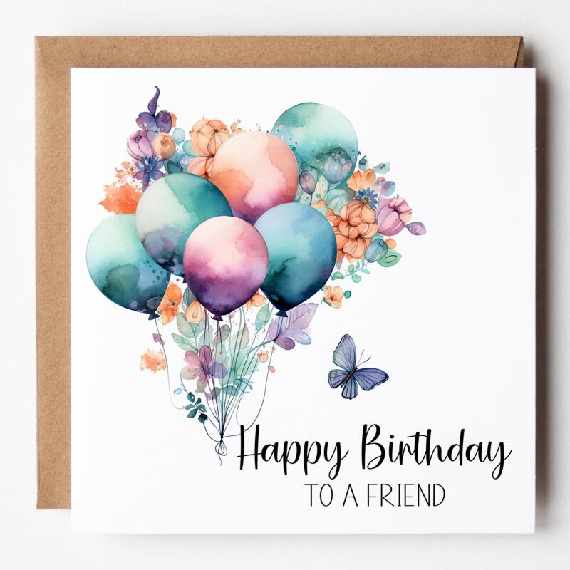 Birthday Card For Friends, Friend Birthday Card, Card for Bestie, Happy Birthday to the kind of Friend everyone wishes they had, Best Friend - Leave it Blank
