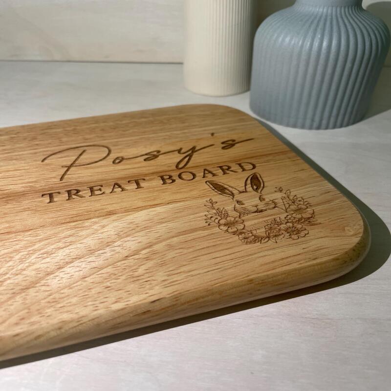 Personalised Easter Treat Board Gift Tea and Biscuit Board / Gift for Birthday Housewarming Mothers Day / Serving Board / Coffee and Cake - Tea & Biscuits