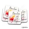 Coaster - NEGRONI Cocktail Personalised Coaster, Personalised, Fathers Day gift, Christmas Coaster, Birthday Gift, Home Bar Splash Art - Single Coaster