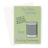 10th Wedding Anniversary Card - Tin - A5 Portrait - 1 Card