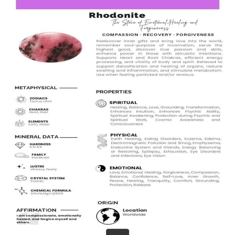 Rhodonite bead and Moth Charm Gold Necklace 