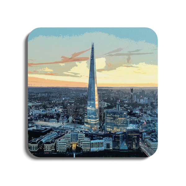 The Shard - London | Global Artwork Wooden Coaster