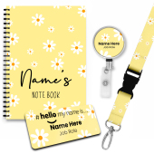 Gift Set Health Care Hello My name is, Badge, Lanyard, Book & Badge Reel
