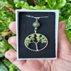 Bloodstone and Prehnite Necklace