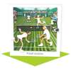 Tennis Card - Mixed Doubles - Polymer Clay Art by Erica Sturla - Fun Tennis Card UK