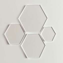 Blank Acrylic Hexagon/ Clear Acrylic /Plain Acrylic hexagons/ 3mm
