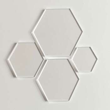 Blank Acrylic Hexagon/ Clear Acrylic /Plain Acrylic hexagons/ 3mm