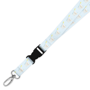 Double Breakaway Lanyard - Cute Tooth Blue