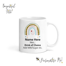 Ceramic Mug - #hello my name is... Stethoscope Rainbow