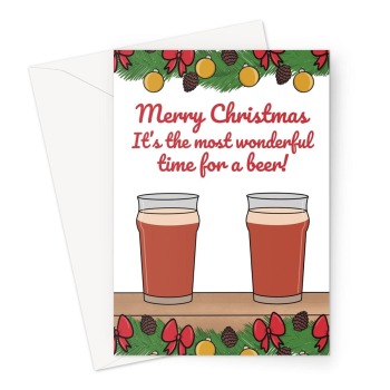 Funny Beer Christmas Card