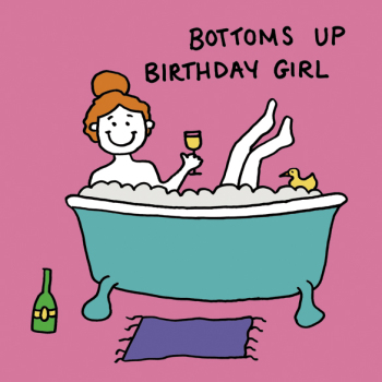 Bottoms up Greetings Card