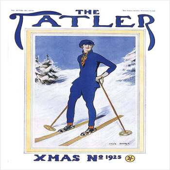 Tatler Christmas Cover 1925 - a 17.5 x 12.5cm Christmas Card from Holy Mackerel's Alternative Image Range of Festive Designs.