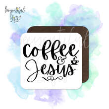 Religious Coaster - Coffee & Jesus