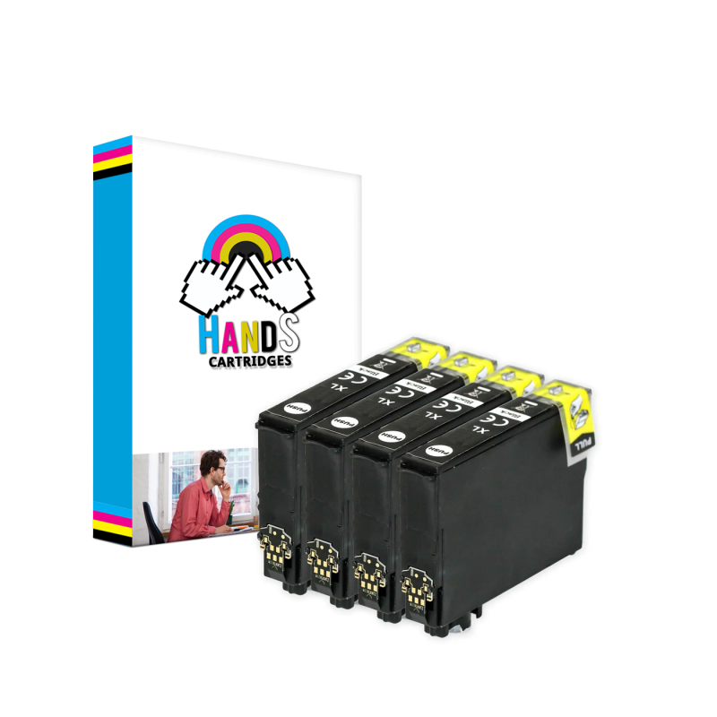 Non OEM Hands Compatible Cartridges T1631, T1632, T1633, T1634 (T1636) - 16xl -  4 Blacks